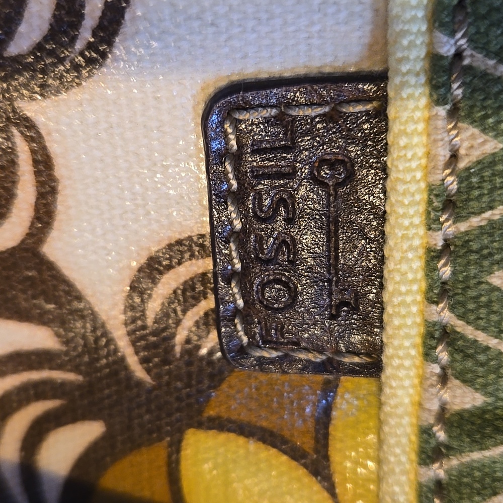 Fossil Key-Per Stylish Floral Patterned Shoulder/Messenger/Briefcase Bag - Picture 13 of 13